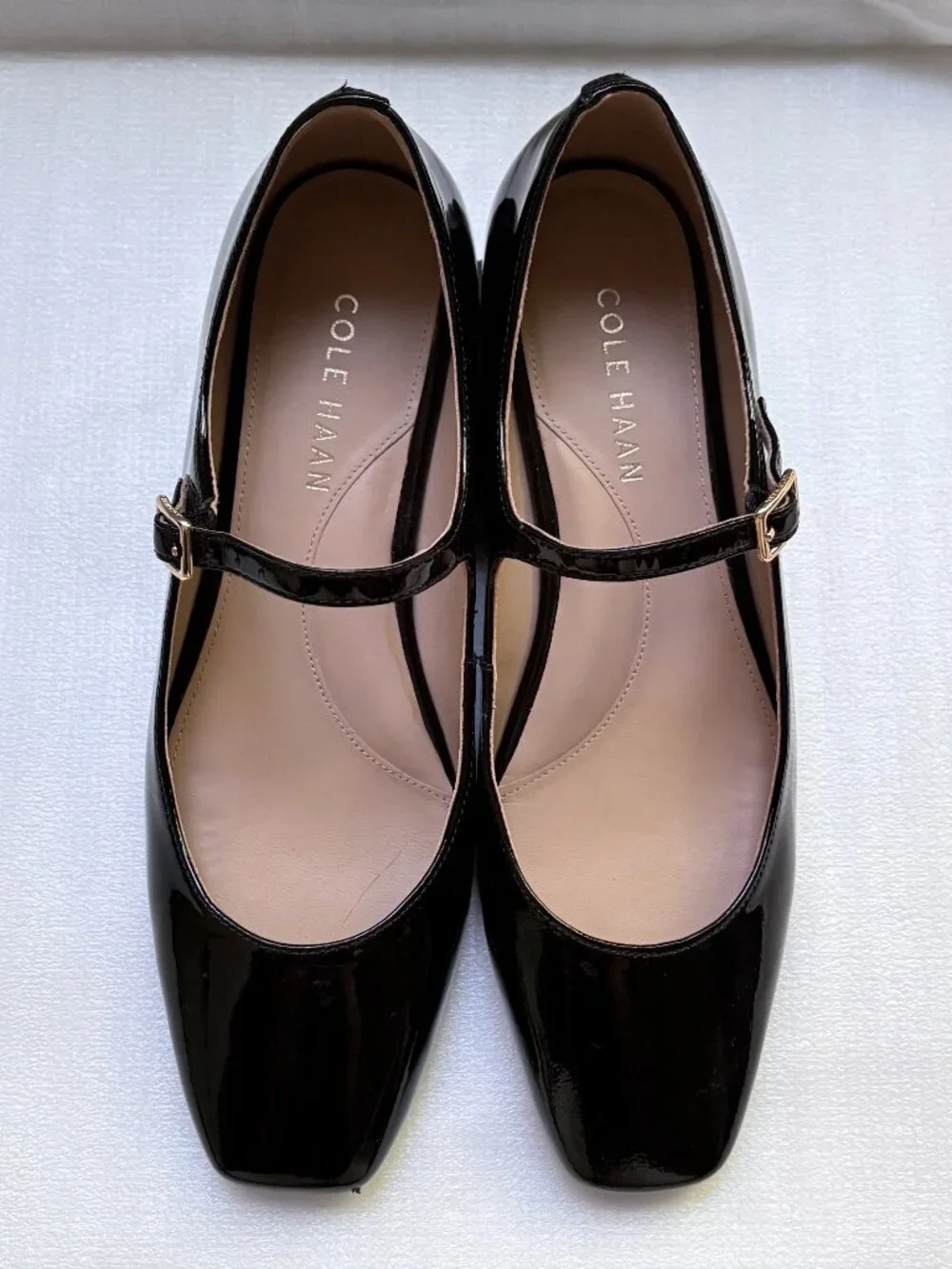 Cole Haan Grand.360 Black Patent Leather Mary Jane Ballet Flats 5.5B